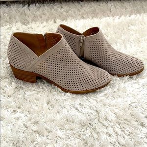 New! Lucky Brand low heel ankle perforated booties
